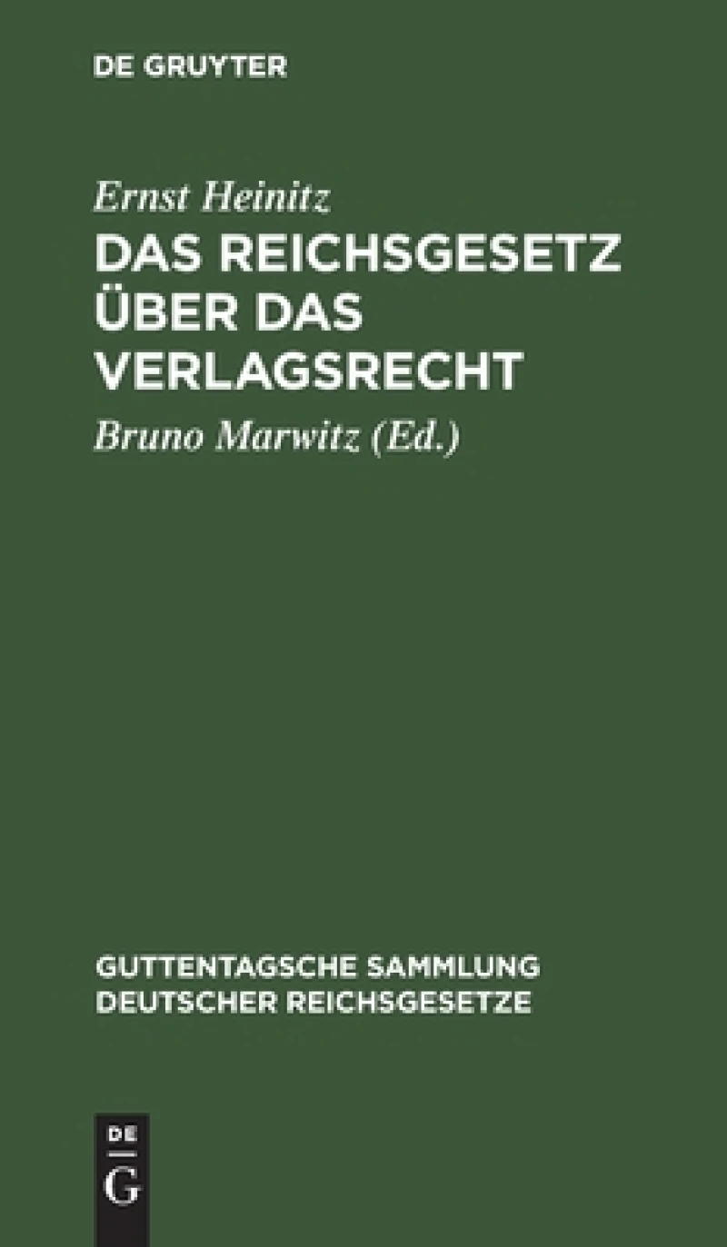 Reichsgesetz über das Verlagsrecht