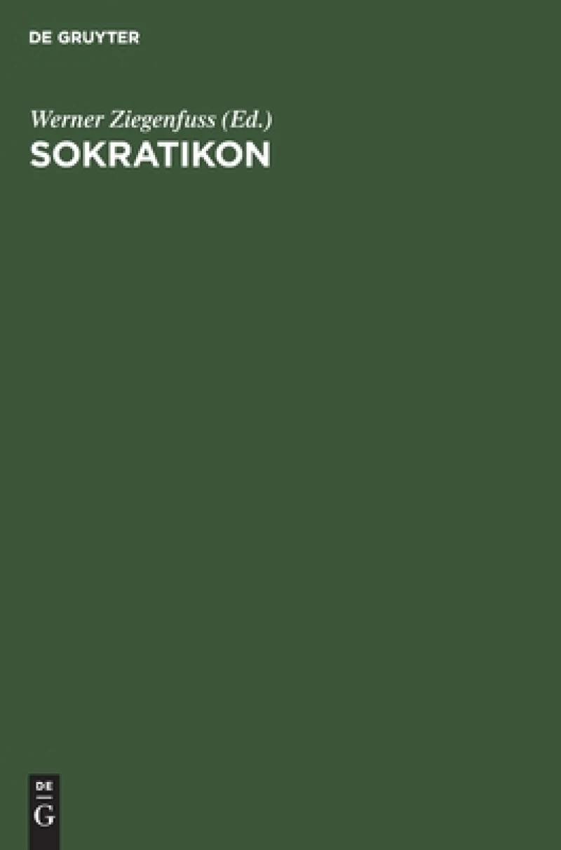 Sokratikon. Handwörterbuch Der Philosophie Nach Personen