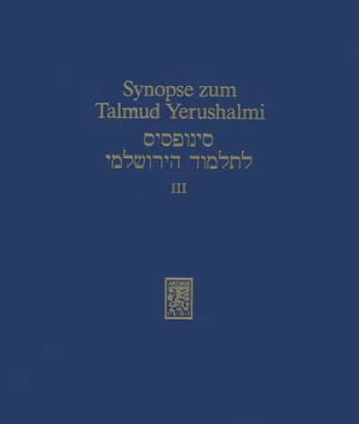 Synopse zum Talmud Yerushalmi