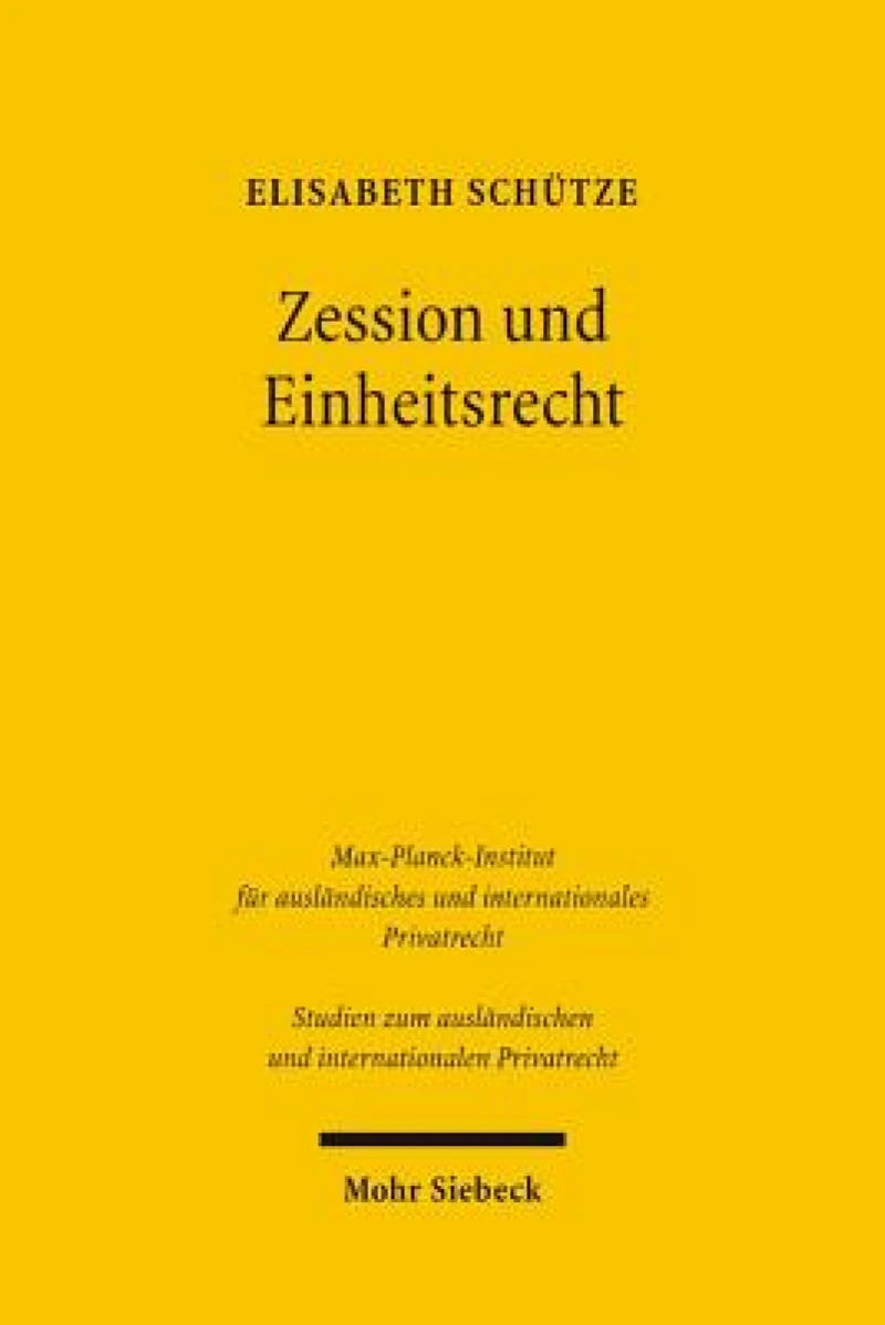 Zession und Einheitsrecht