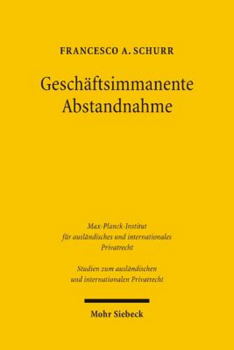 Geschaftsimmanente Abstandnahme