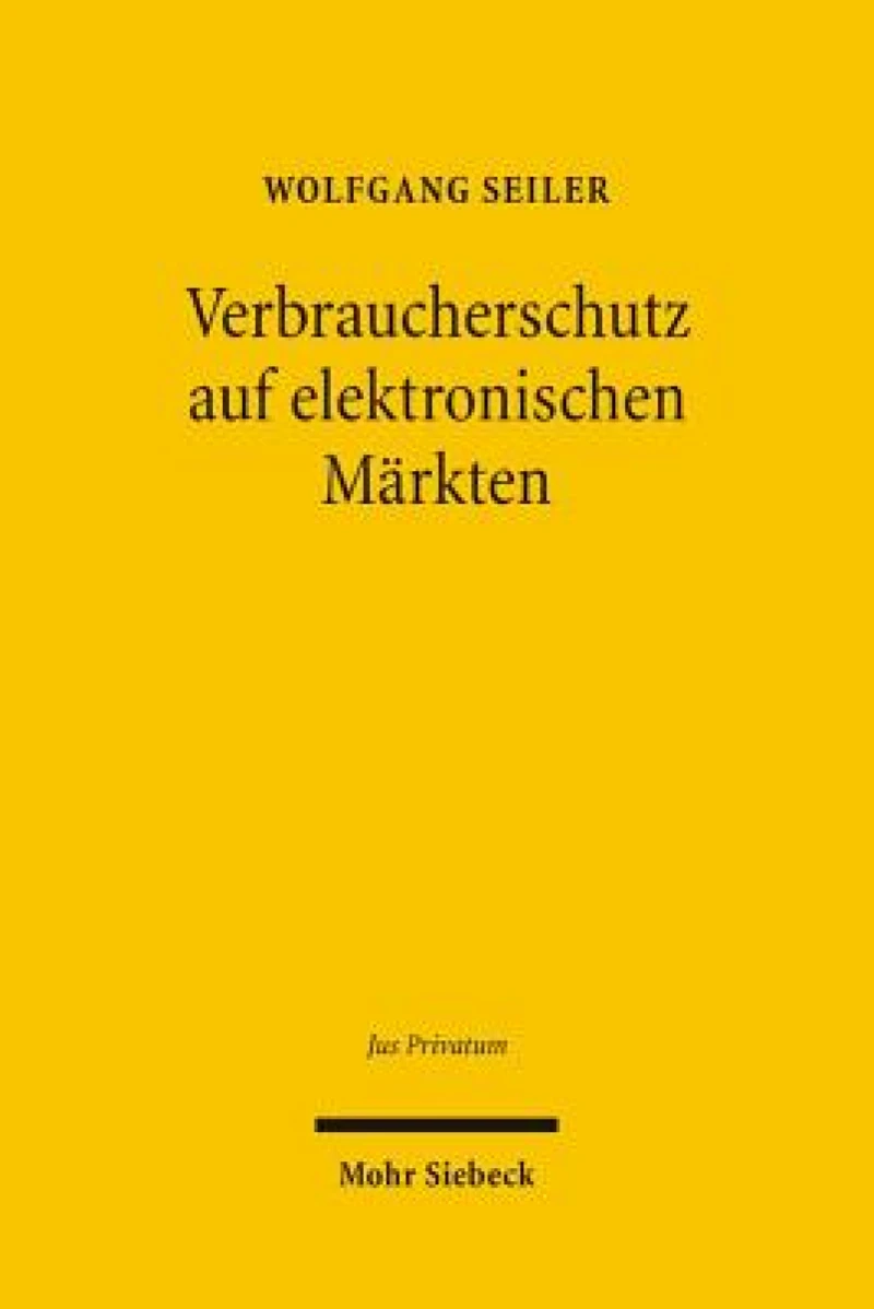 Verbraucherschutz auf elektronischen Markten