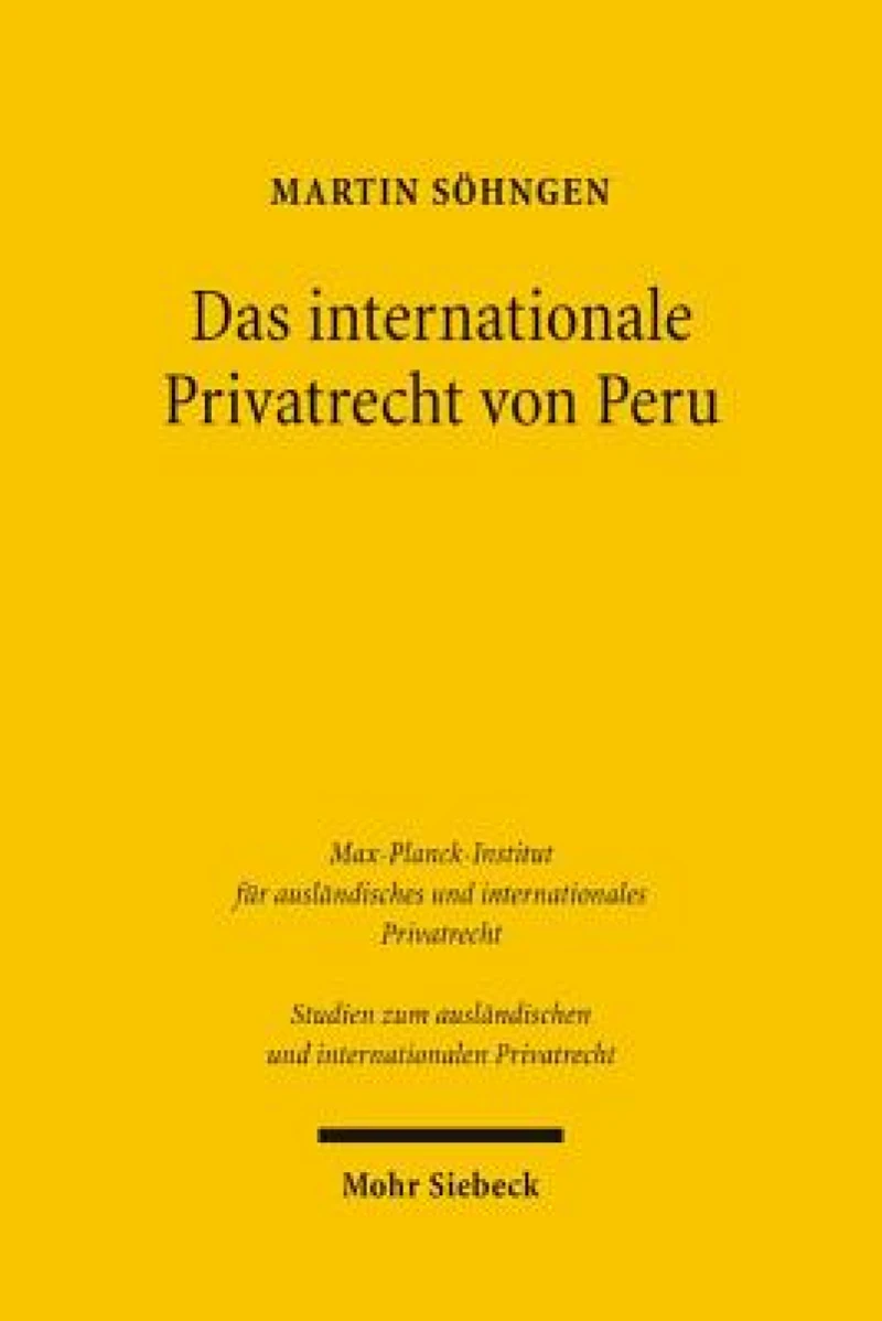 Das internationale Privatrecht von Peru
