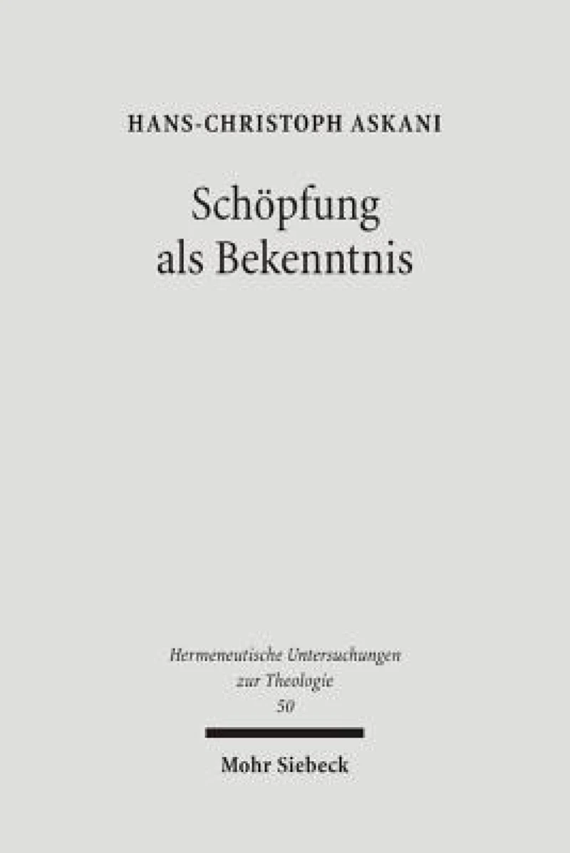 Schopfung als Bekenntnis