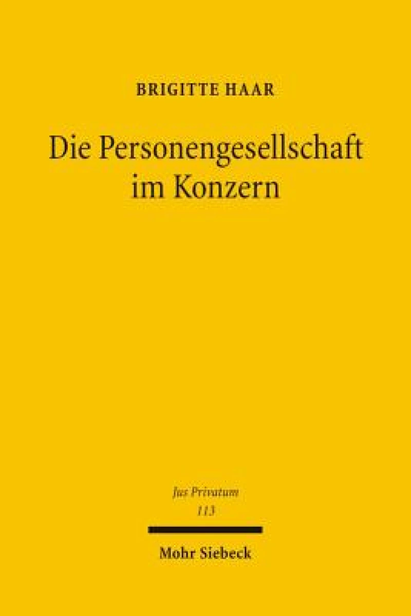 Die Personengesellschaft im Konzern