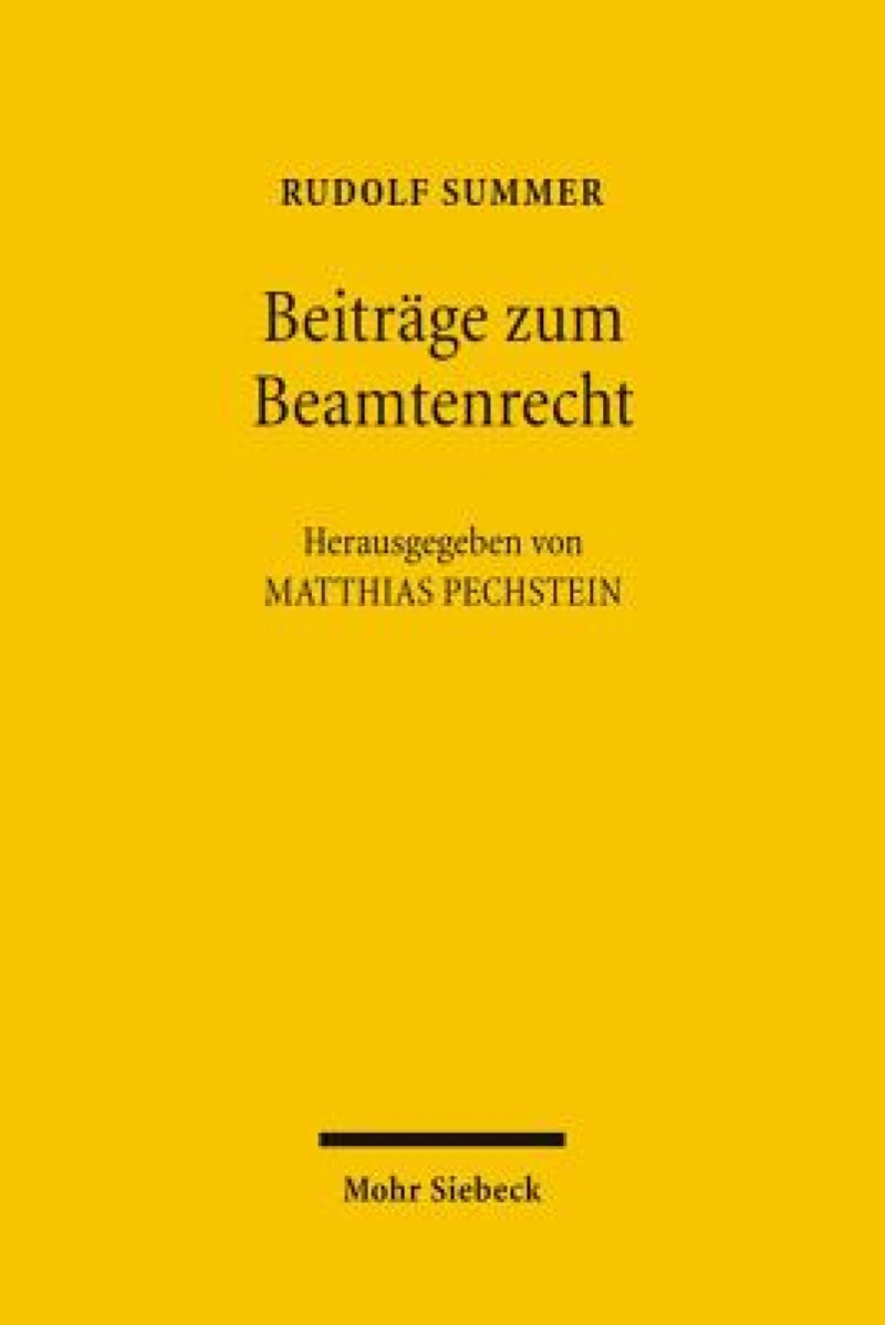 Beitrage zum Beamtenrecht