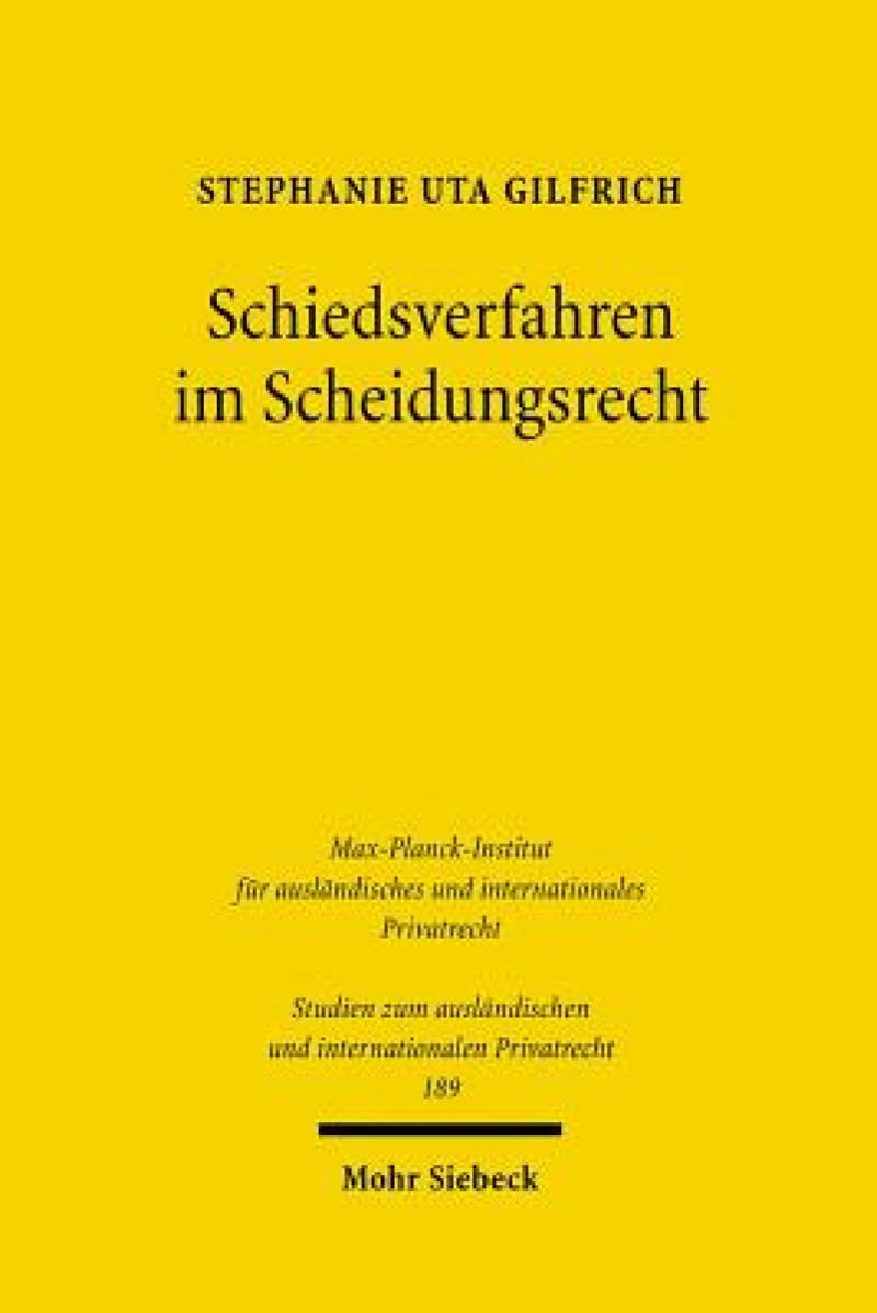 Schiedsverfahren im Scheidungsrecht