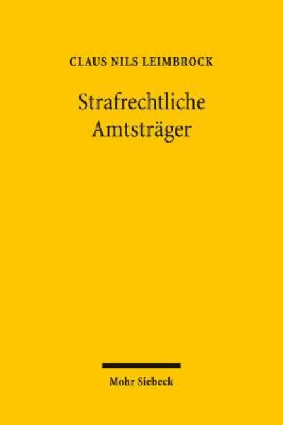 Strafrechtliche Amtstrager