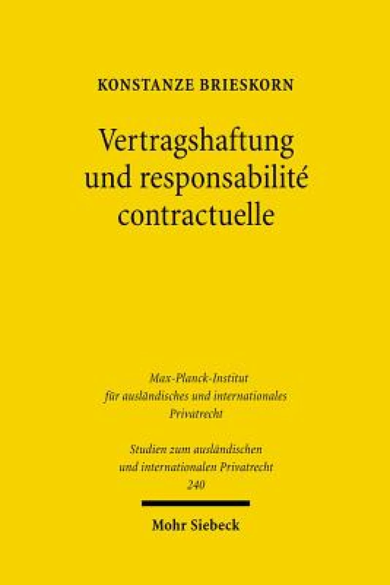 Vertragshaftung und responsabilite contractuelle