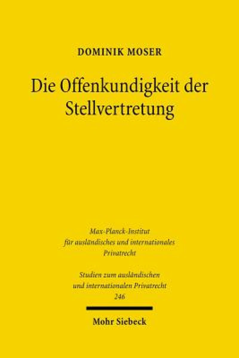 Die Offenkundigkeit der Stellvertretung
