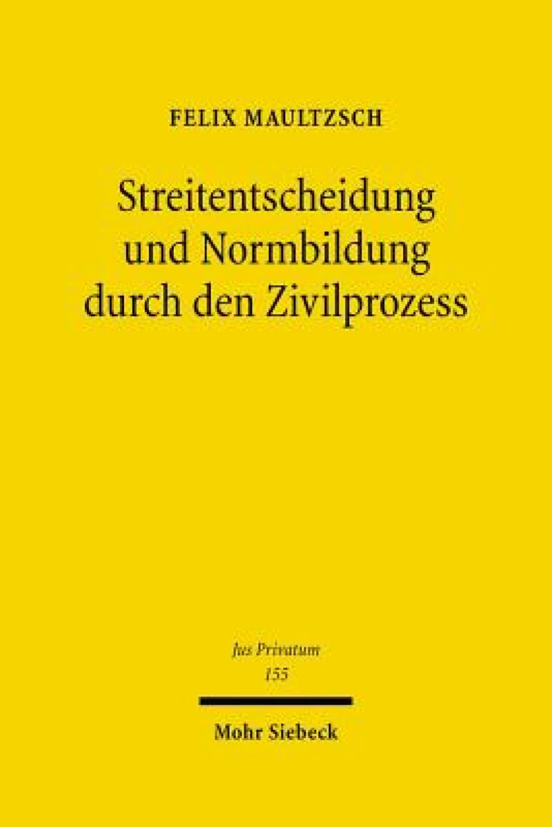 Streitentscheidung und Normbildung durch den Zivilprozess
