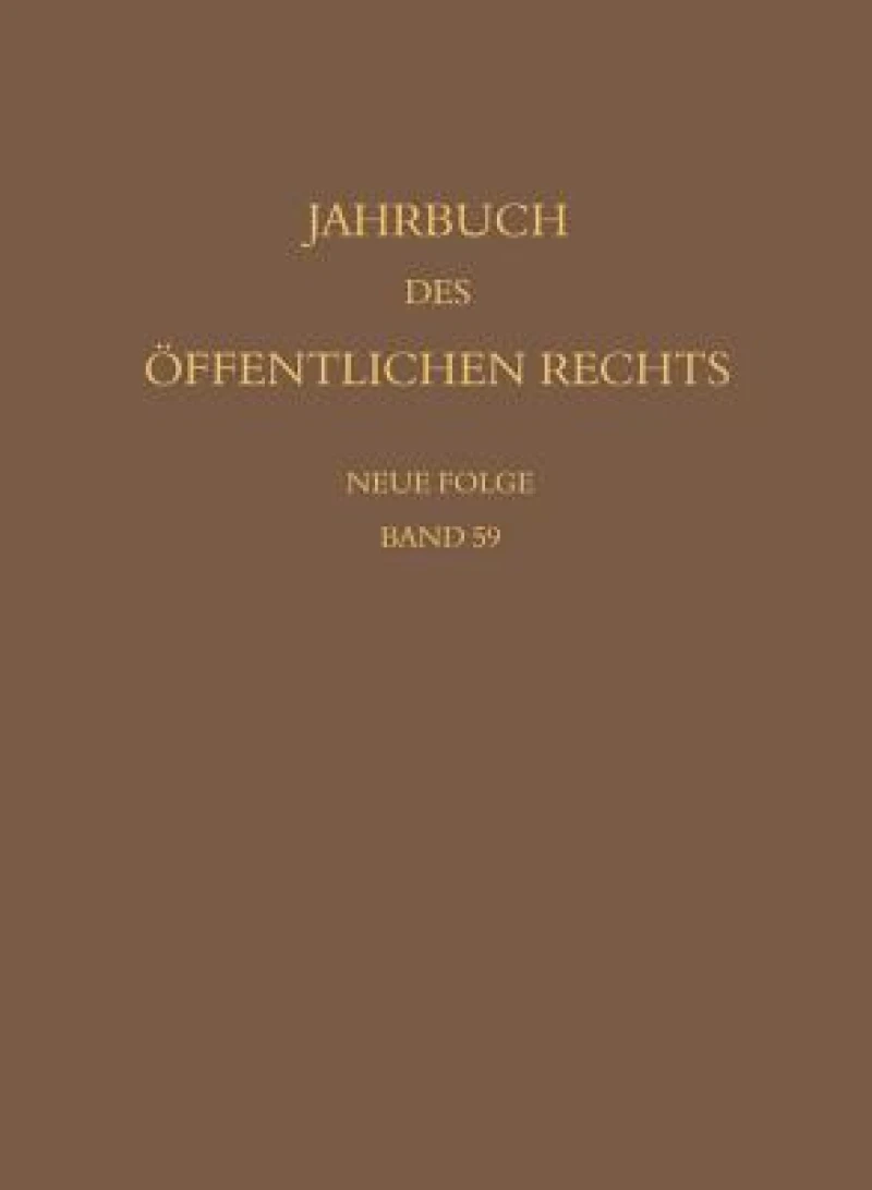 Jahrbuch des offentlichen Rechts der Gegenwart. Neue Folge