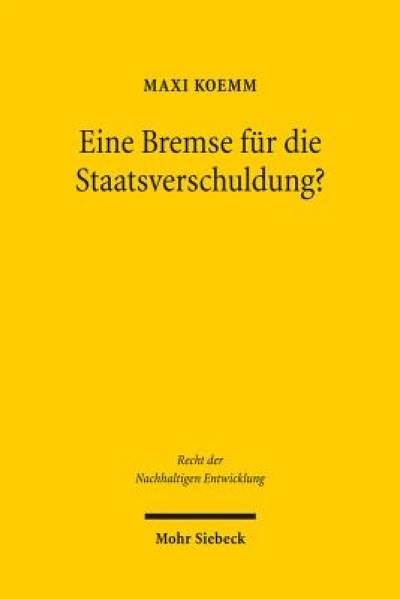 Eine Bremse fur die Staatsverschuldung?
