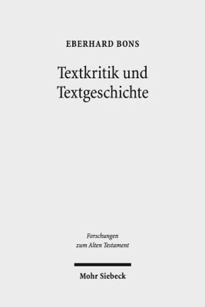 Textkritik und Textgeschichte