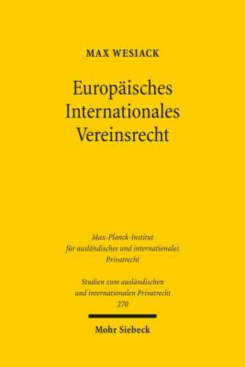 Europaisches Internationales Vereinsrecht