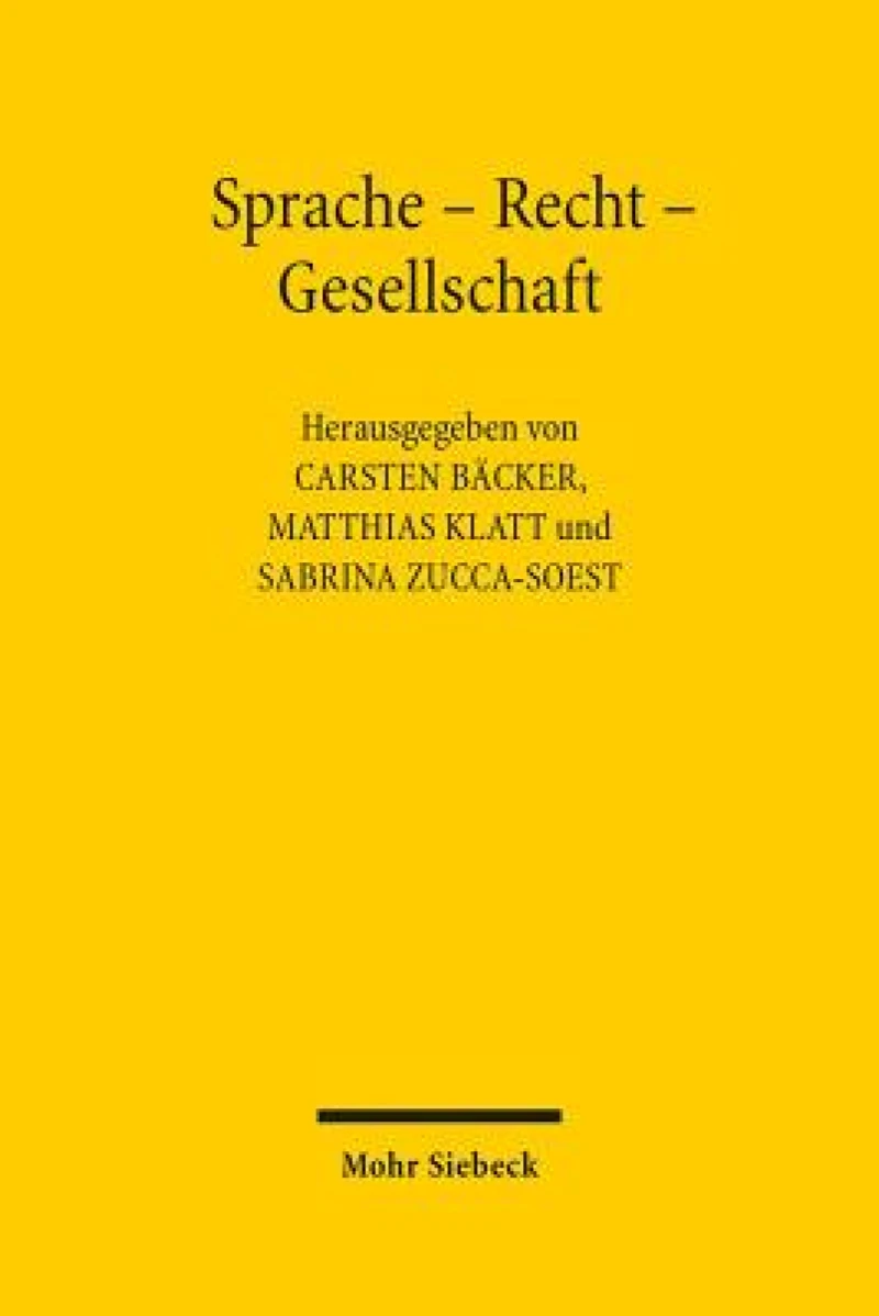 Sprache - Recht - Gesellschaft