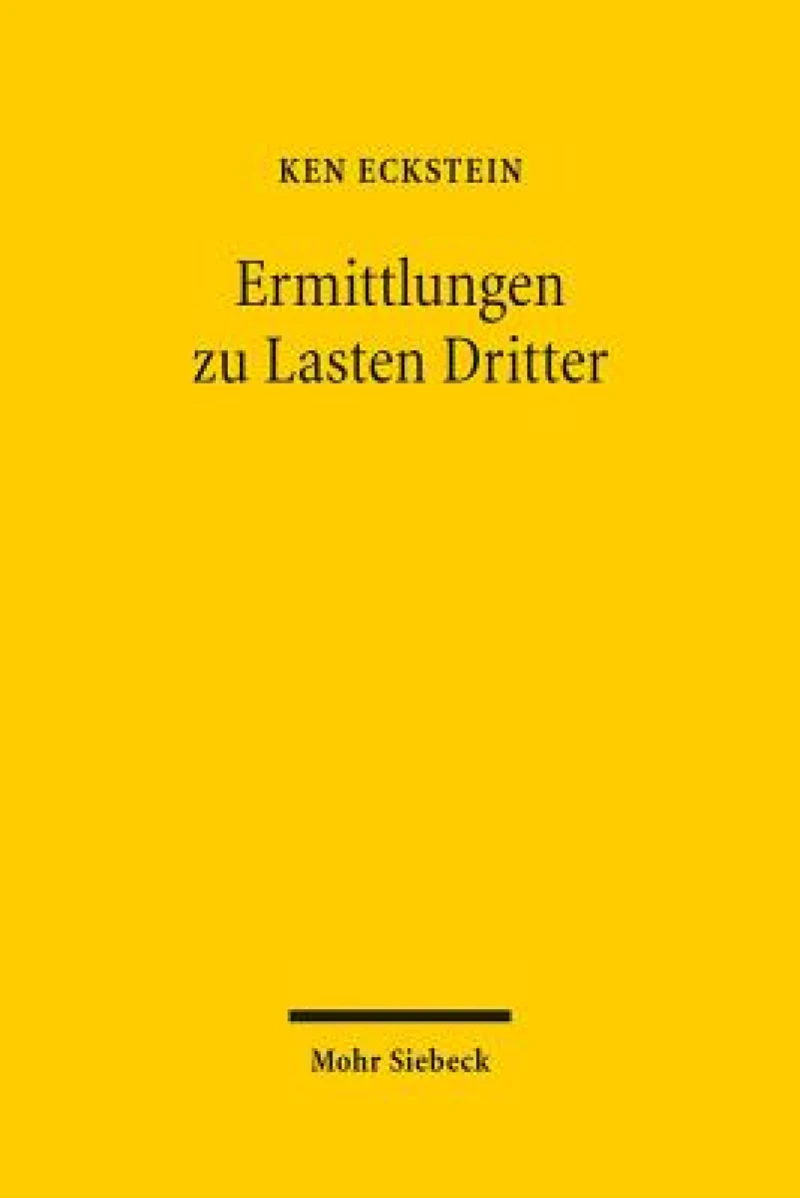 Ermittlungen zu Lasten Dritter