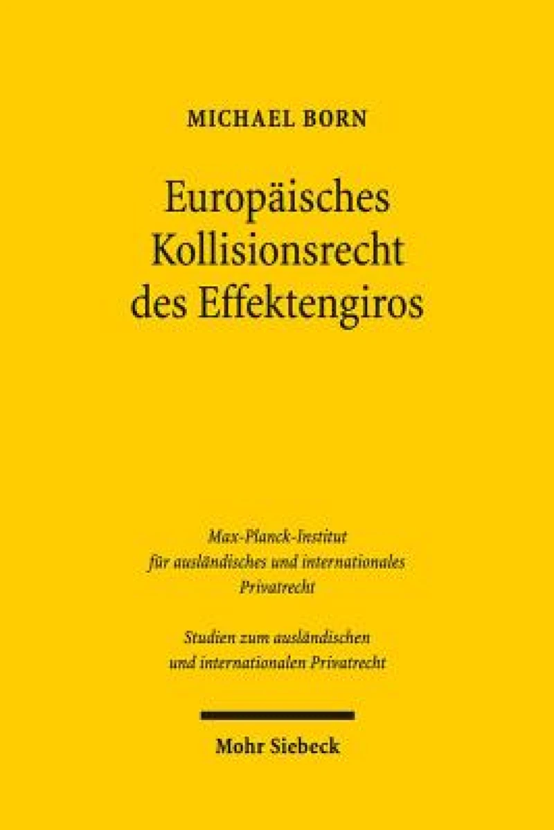 Europaisches Kollisionsrecht des Effektengiros