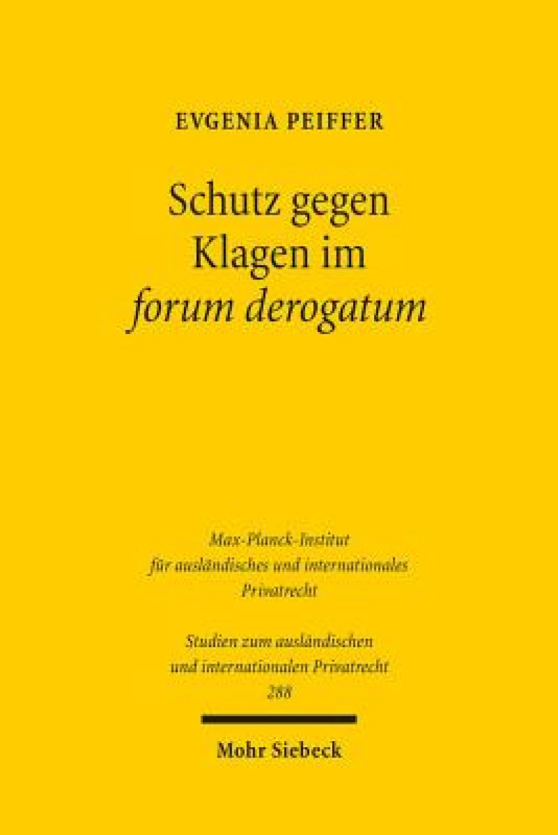 Schutz gegen Klagen im forum derogatum