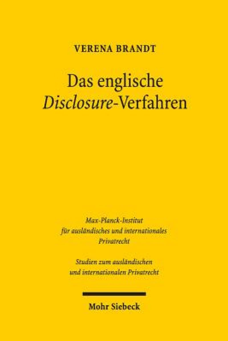 Das englische Disclosure-Verfahren