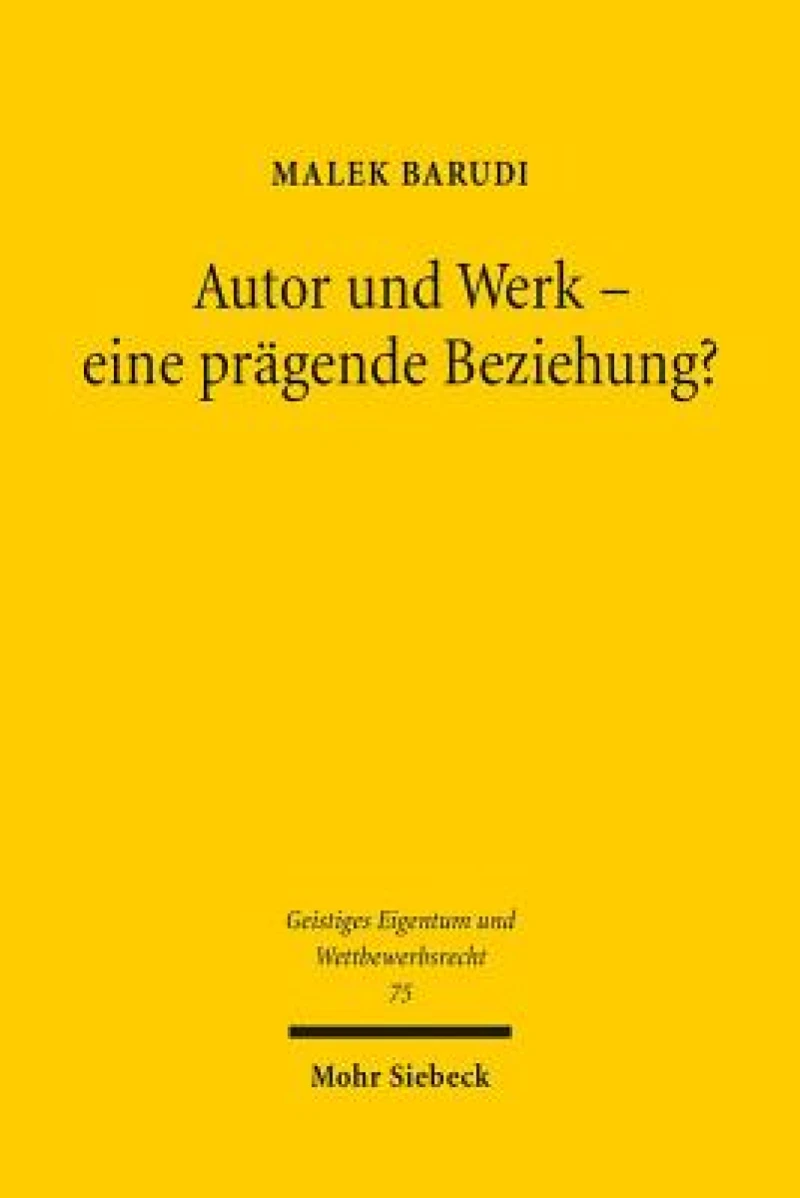 Autor und Werk - eine pragende Beziehung?