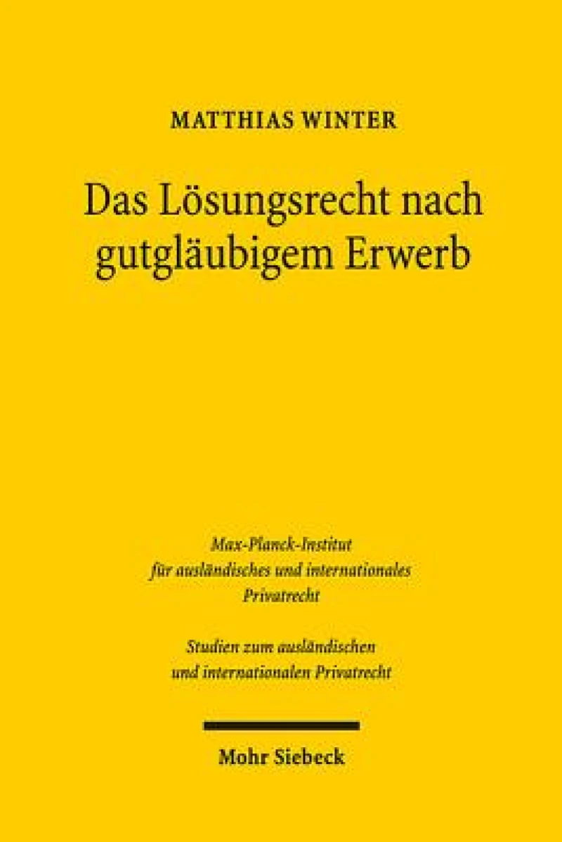 Das Losungsrecht nach gutglaubigem Erwerb