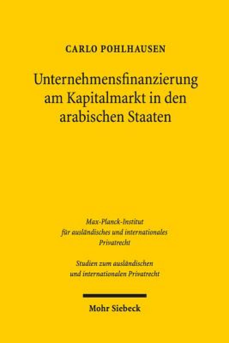 Unternehmensfinanzierung am Kapitalmarkt in den arabischen Staaten