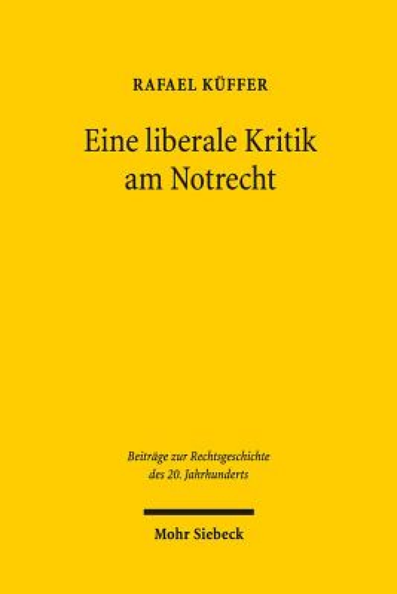 Eine liberale Kritik am Notrecht