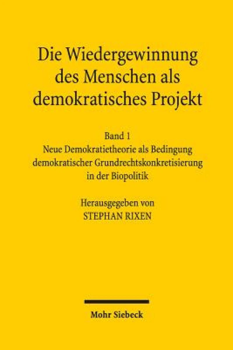 Die Wiedergewinnung des Menschen als demokratisches Projekt