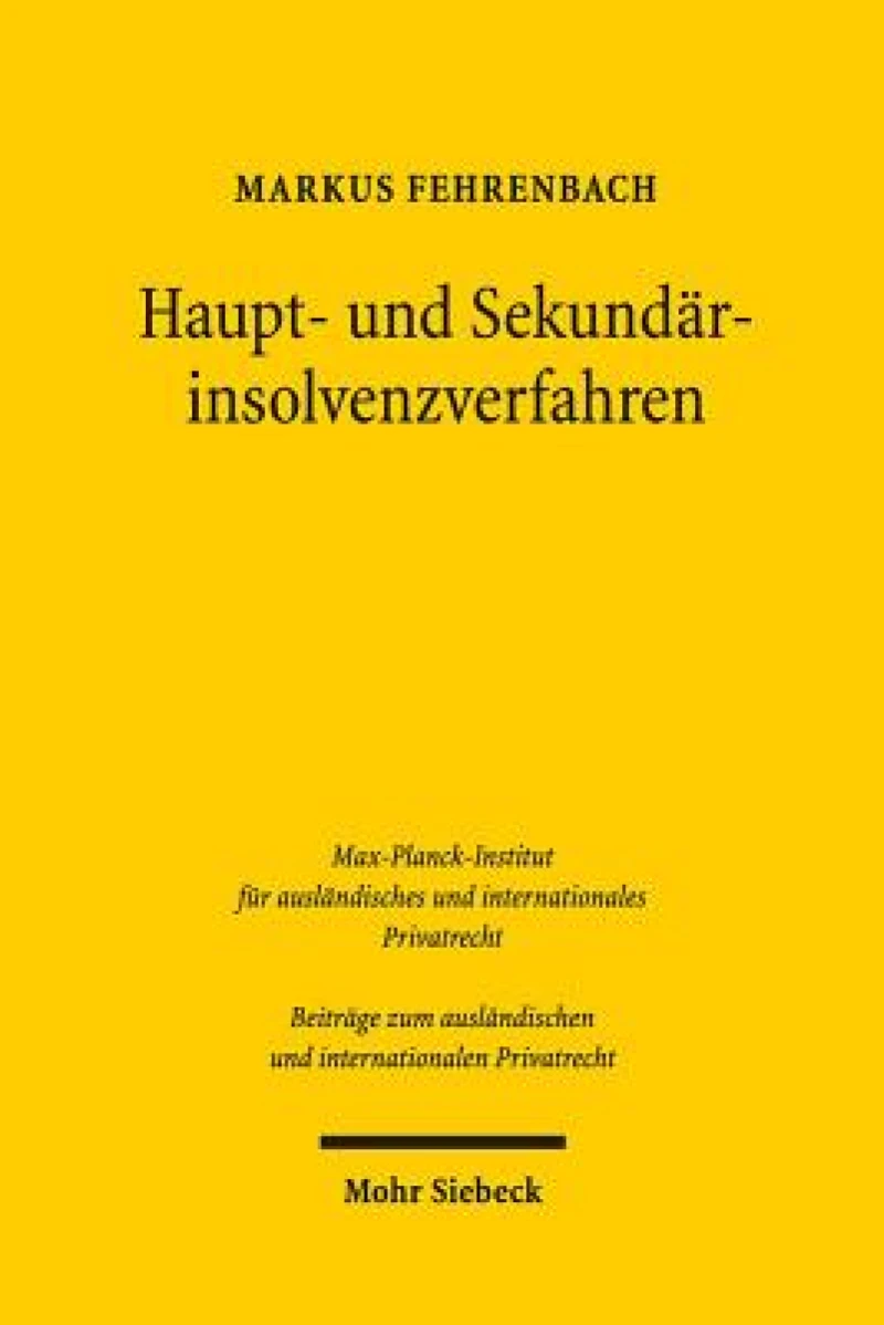 Haupt- und Sekundarinsolvenzverfahren