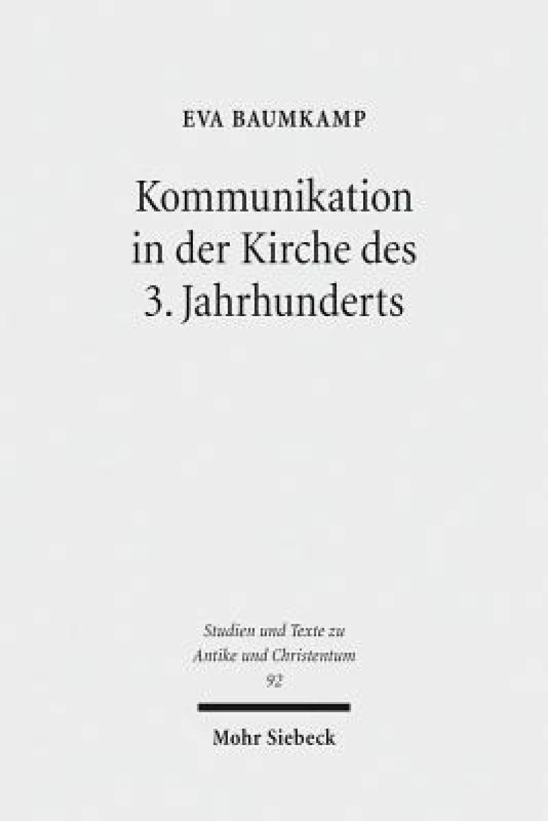 Kommunikation in der Kirche des 3. Jahrhunderts