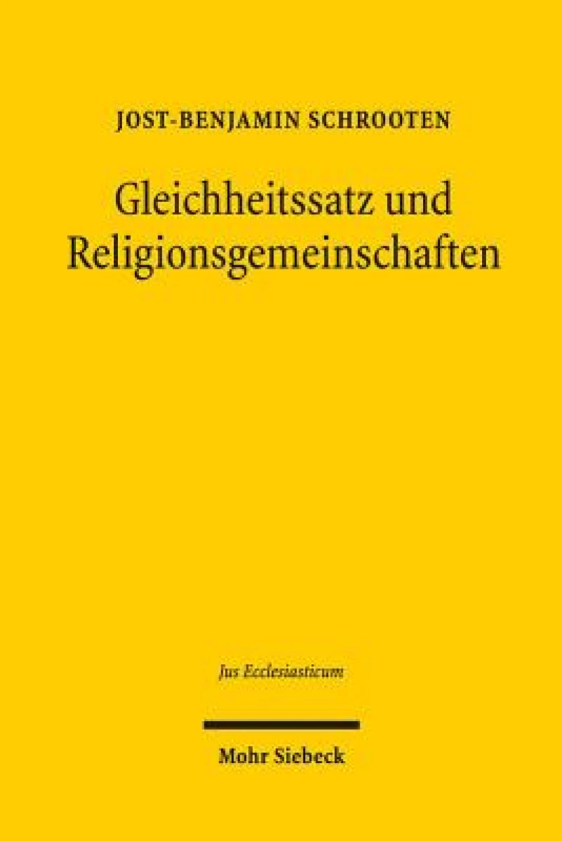 Gleichheitssatz und Religionsgemeinschaften