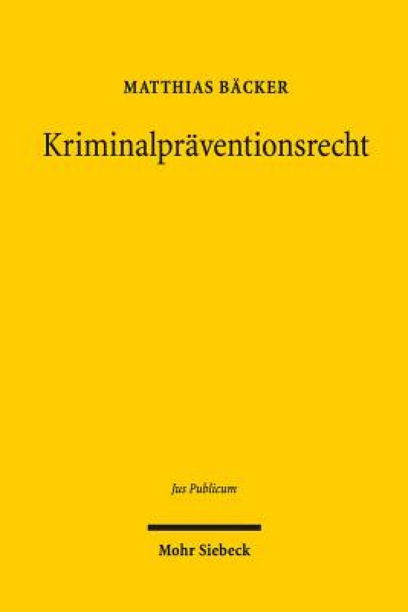 Kriminalpraventionsrecht