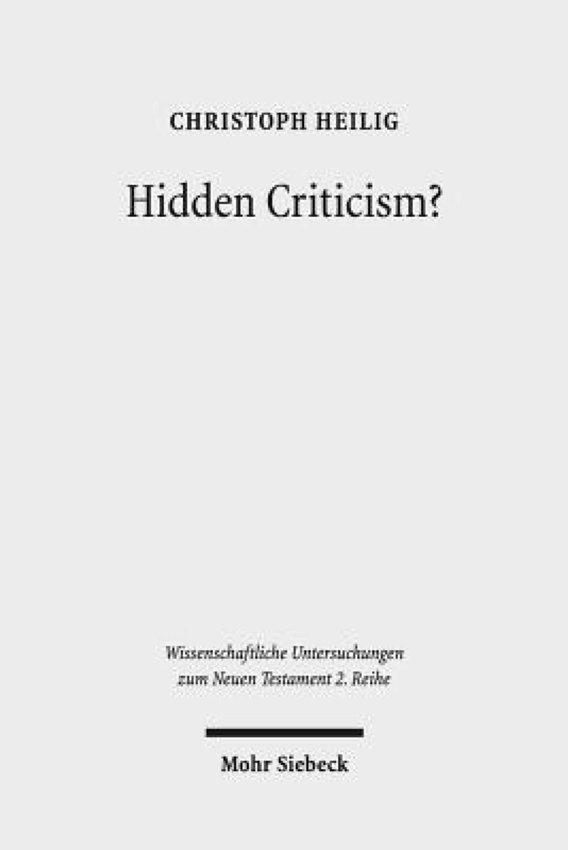 Hidden Criticism?