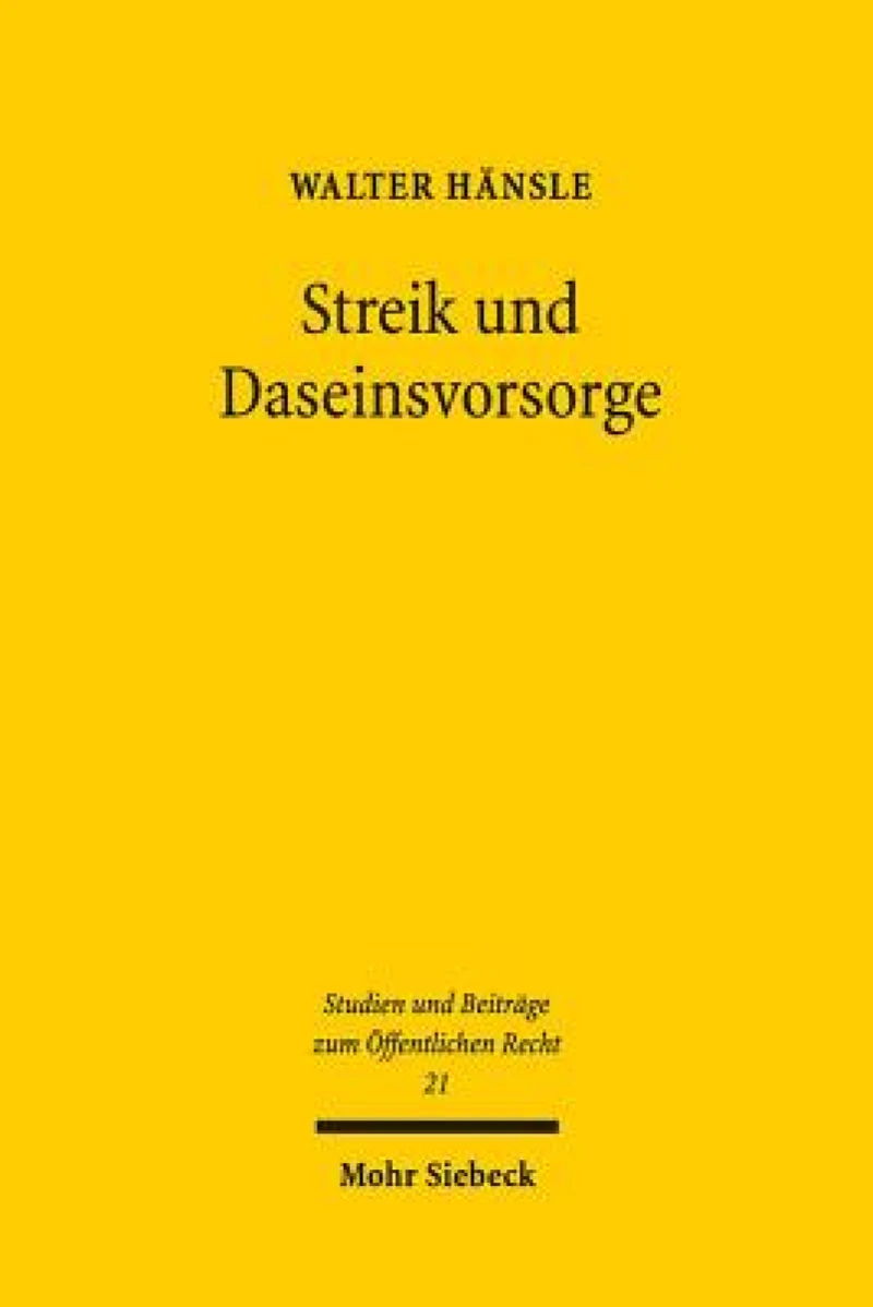 Streik und Daseinsvorsorge
