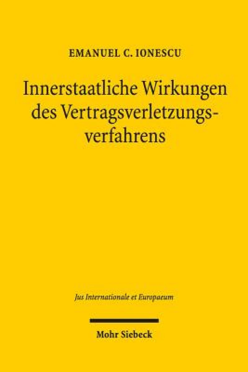 Innerstaatliche Wirkungen des Vertragsverletzungsverfahrens