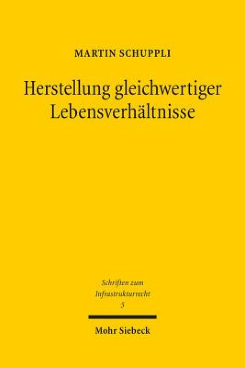 Herstellung gleichwertiger Lebensverhaltnisse