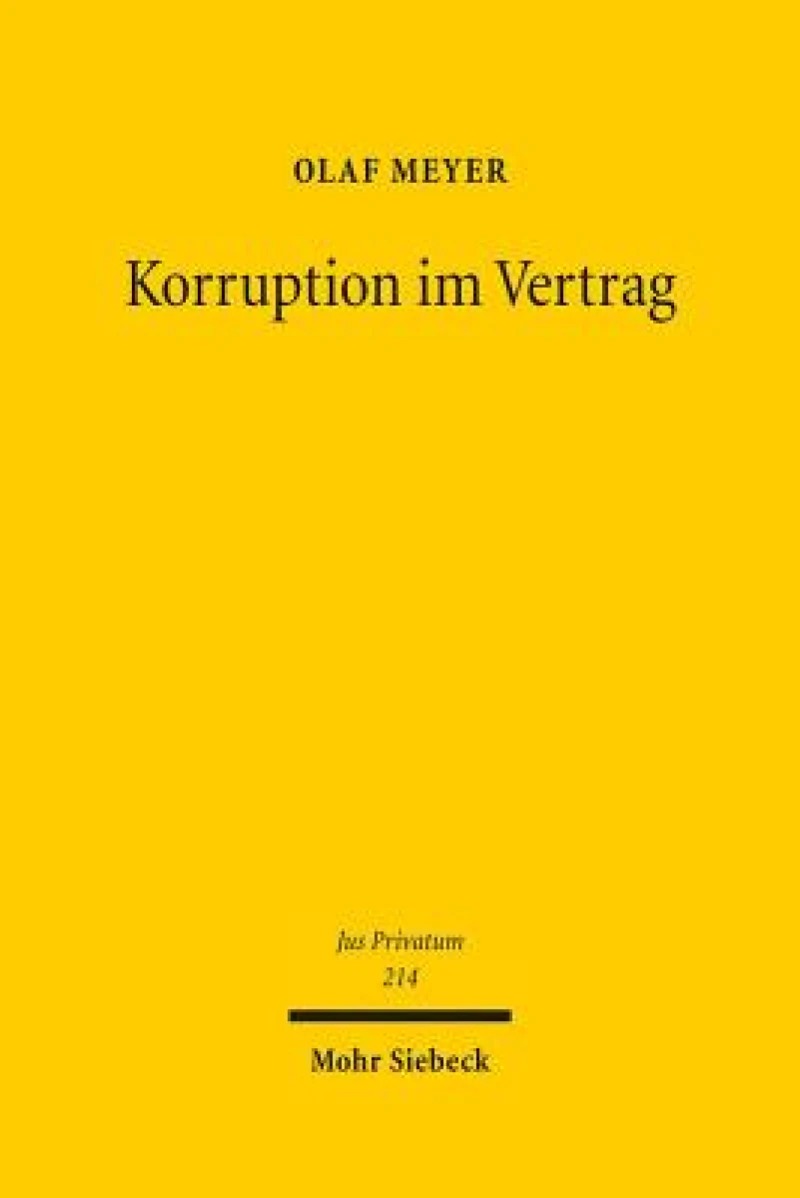 Korruption im Vertrag