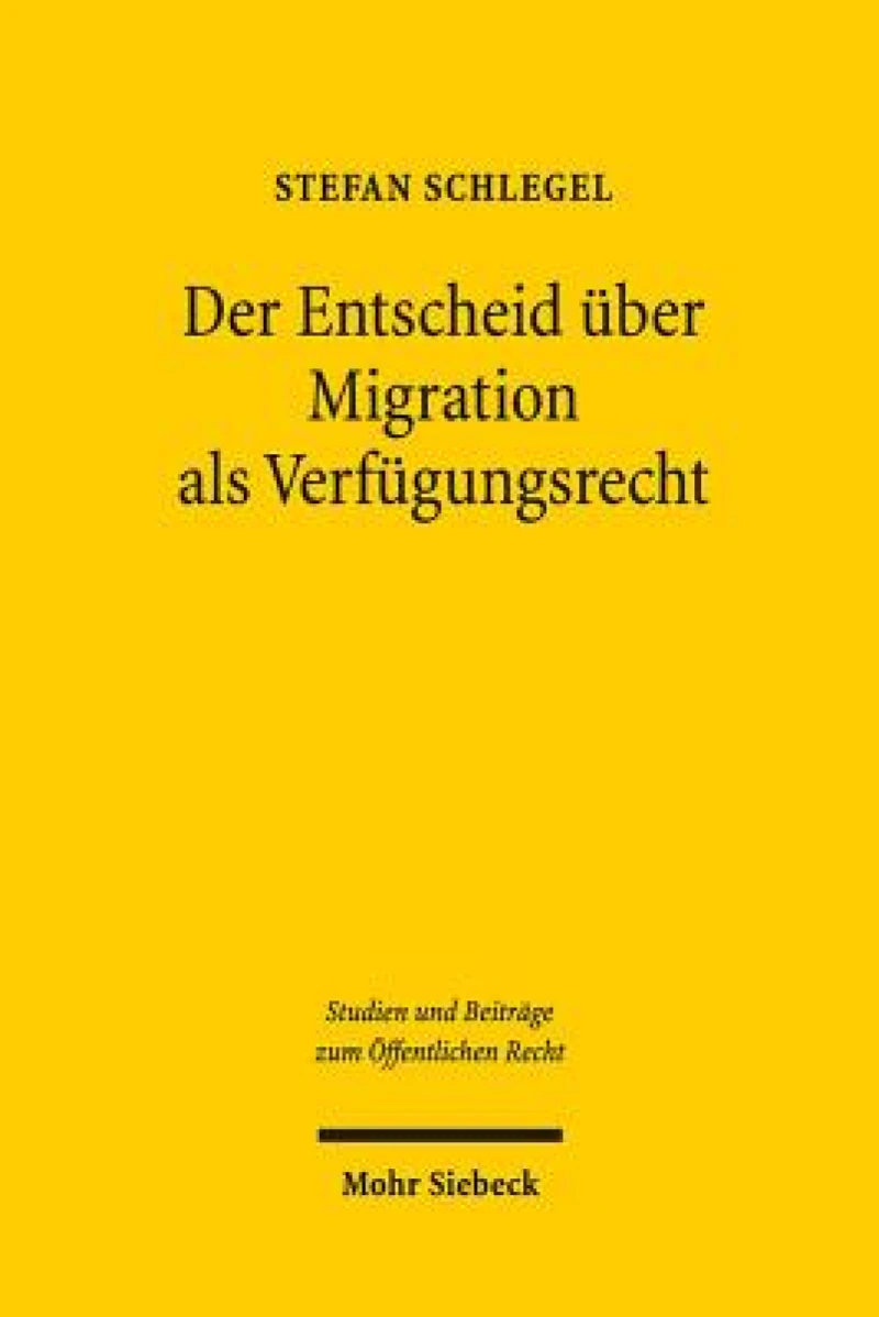 Der Entscheid uber Migration als Verfugungsrecht