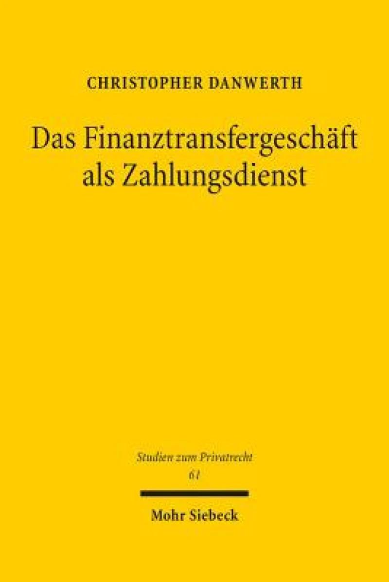 Das Finanztransfergeschaft als Zahlungsdienst