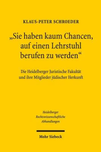 "Sie haben kaum Chancen, auf einen Lehrstuhl berufen zu werden"