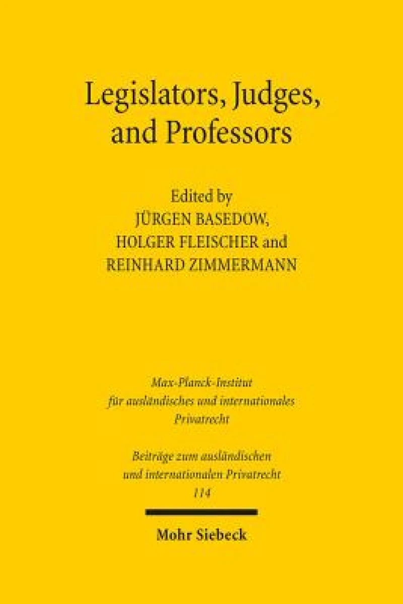 Legislators, Judges, and Professors