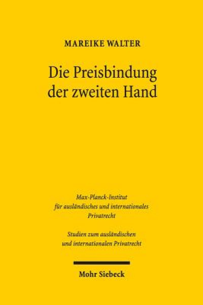 Die Preisbindung der zweiten Hand