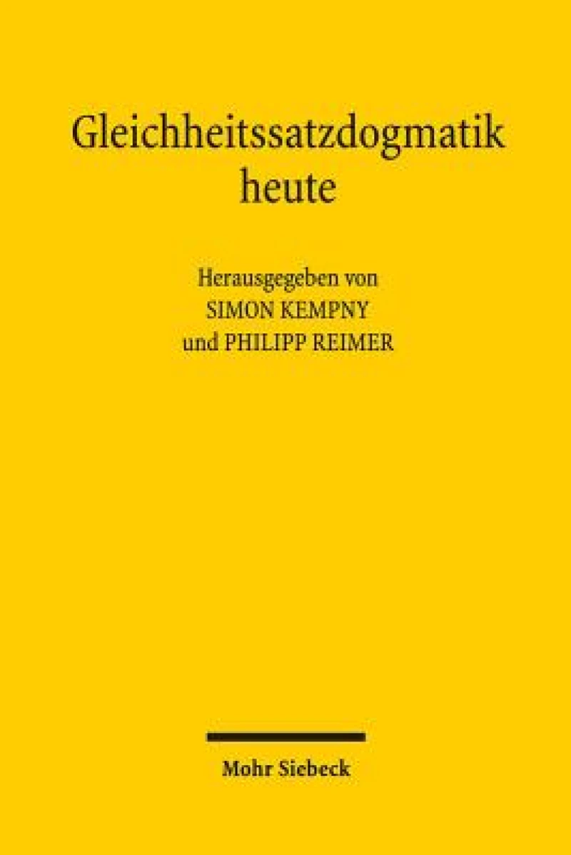 Gleichheitssatzdogmatik heute