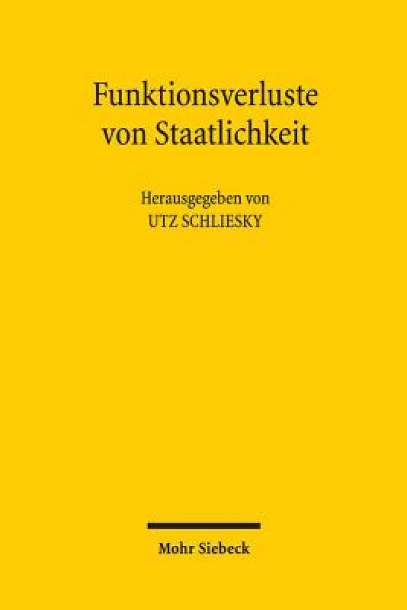 Funktionsverluste von Staatlichkeit