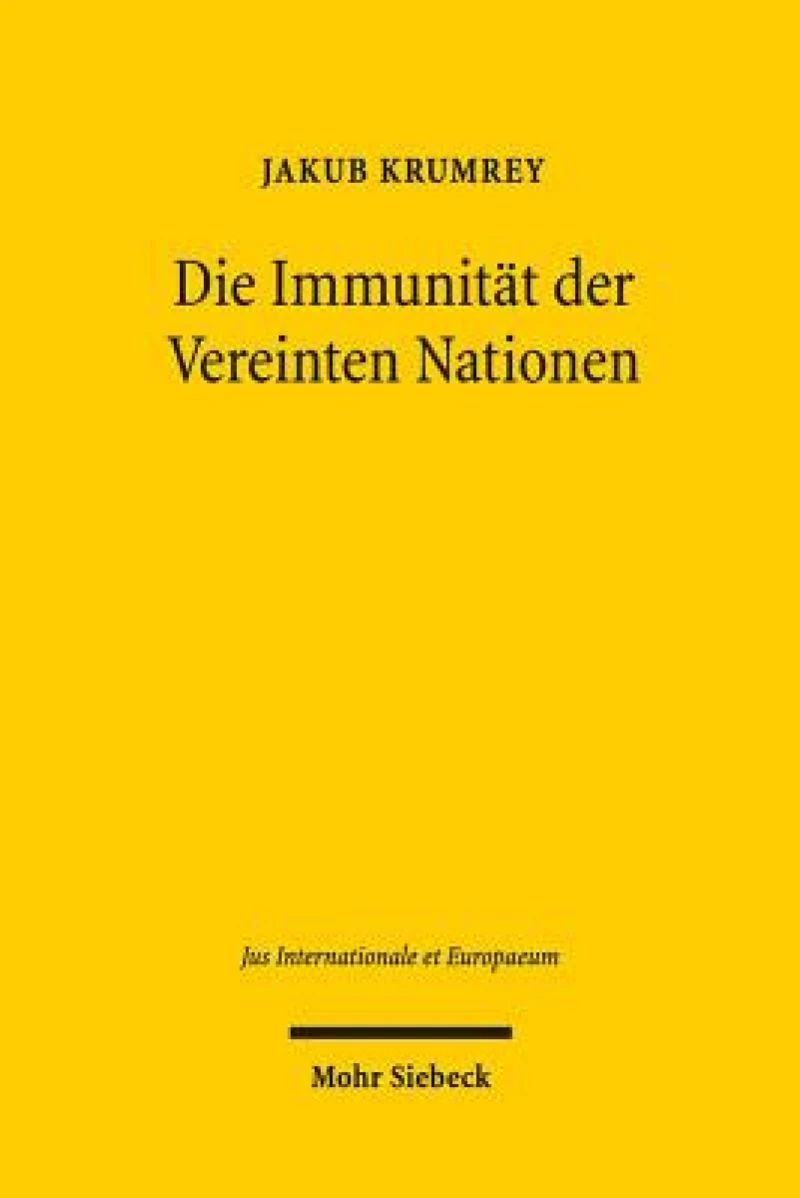 Die Immunitat der Vereinten Nationen