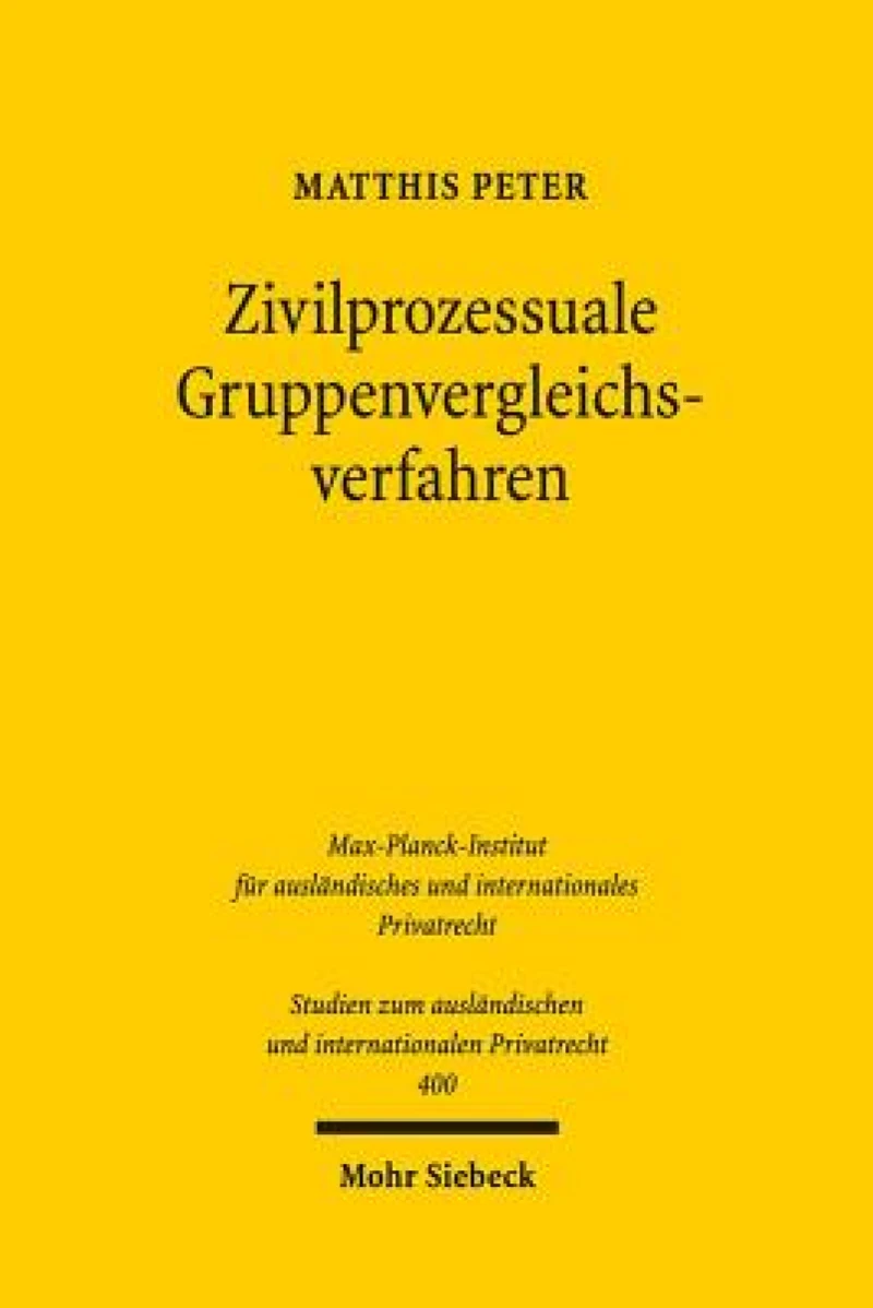 Zivilprozessuale Gruppenvergleichsverfahren