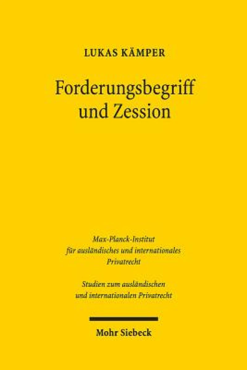Forderungsbegriff und Zession