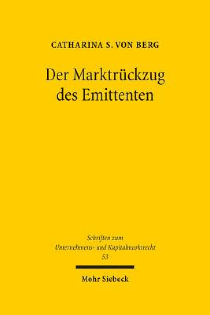 Der Marktruckzug des Emittenten