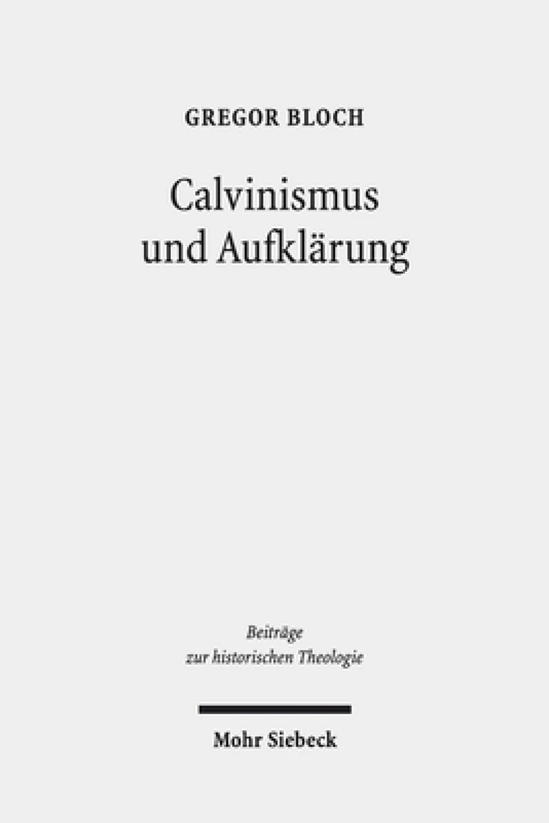 Calvinismus und Aufklarung